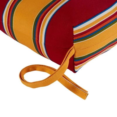 Carnival Stripe Outdoor Swing And Bench Cushion - Kensington Garden - Image 4