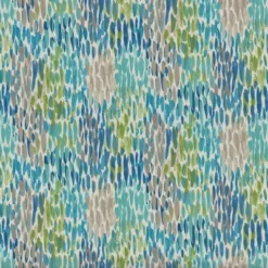 2pk Make It Rain Reversible Outdoor Chair Pad Cerulean Blue - Pillow Perfect