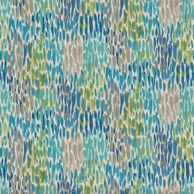 Make It Rain Cerulean Blue Outdoor Bench Cushion - Pillow Perfect