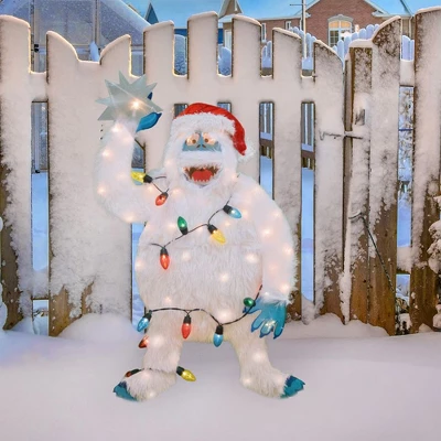 ProductWorks 70517_L2D_MYT 32 Inch Rudolph The Red Nose Reindeer Bumble Holiday Indoor/Outdoor Festive Decoration With 50 Pre-Lit Lights - Image 3