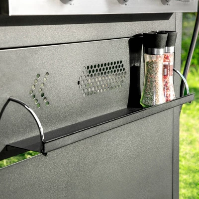 Captiva Designs GR20 3-Burner Portable Propane Gas Griddle With Cart And Lid - Black - Image 5