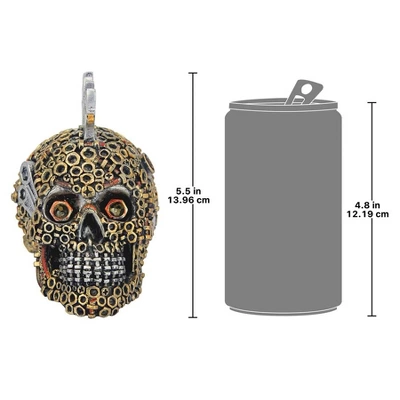 Design Toscano Gear Head Nuts And Bolts Motor Skull Statue - Image 6