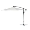 SUGIFT 9.5' UV Resistant Offset Tilting Cantilever Patio Umbrella-Beige