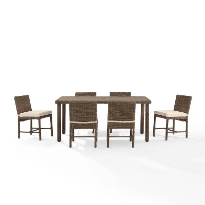 7pc Bradenton Outdoor Steel Dining Set - Crosley - Image 5