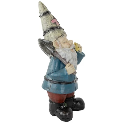 Northlight 15.25" Gnome With Shovel Outdoor Garden Statue - Image 3