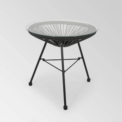 Nusa 3pc Faux Rattan Chat Set - Christopher Knight Home - Image 4