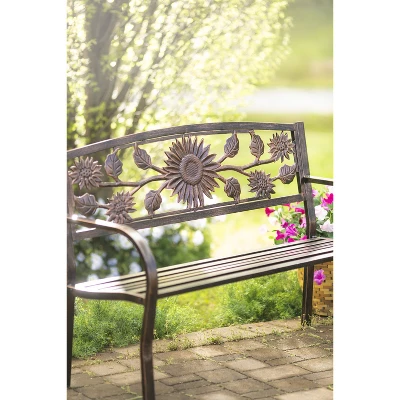 Evergreen Sunflower Bench - Image 3