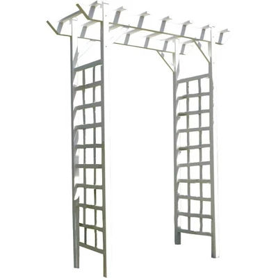 78" Providence Vinyl Arbor - White - Dura-Trel - Image 4