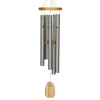 Woodstock Wind Chimes Signature Collection, Chimes Of Bali, 25'' Silver Wind Chime BWS - Image 2
