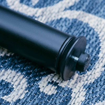 7pc Outdoor Dining Set With Swivel Sling Chairs & Large Metal Rectangle Table With Umbrella Hole - Gray - Captiva Designs - Image 12