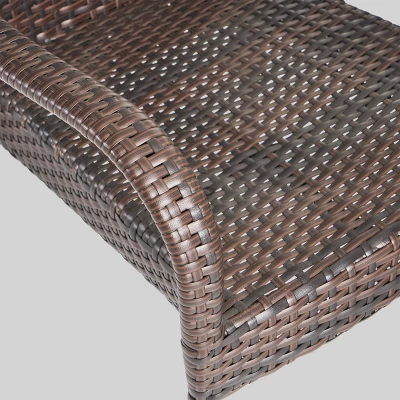 Bullpond 9pc Aluminum And Wicker Dining Set - Christopher Knight Home - Image 3