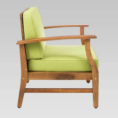 9pc Perla Acacia Wood Patio Conversation Set - Teak - Christopher Knight Home - Image 3