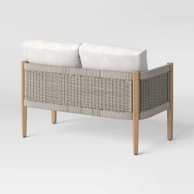 Pasadena Patio Loveseat - Gray - Threshold™ Designed With Studio McGee - Image 3