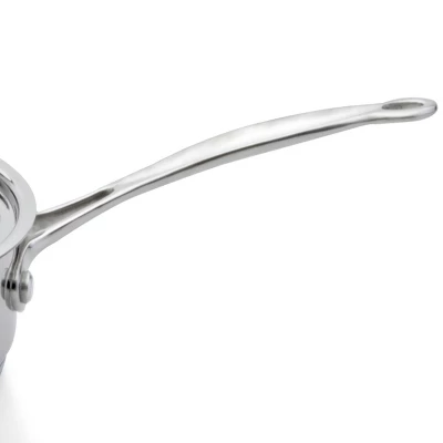 BergHOFF 18/10 Stainless Steel Deep Skillet 10" With Stainless Steel Lid, Silver - Image 3