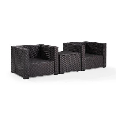 Biscayne 3pc Outdoor Wicker Seating Set - Mist - Crosley - Image 7