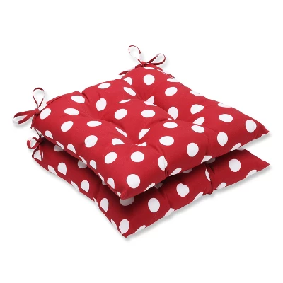 Polka Dot Outdoor Chair Cushions - Pillow Perfect - Image 4