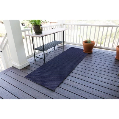 2'5" X 8' Basketweave Outdoor Runner Oatmeal - Smith & Hawken™ - Image 3