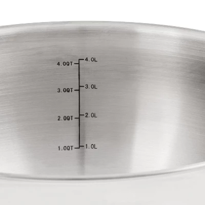 BergHOFF Belly Shape 18/10 Stainless Steel 9.5" Stockpot With Glass Lid 5.5Qt. - Image 4