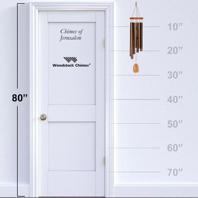 Woodstock Wind Chimes Signature Collection, Chimes Of Jerusalem, 29'' Bronze Wind Chime JRWBR - Image 3