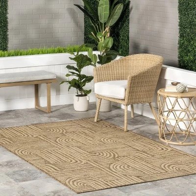 NuLOOM Lynne Abstract Maze Indoor/Outdoor Area Rug