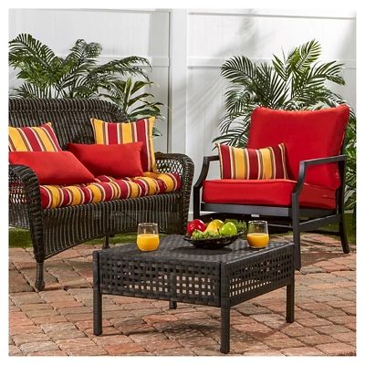 Carnival Stripe Outdoor Swing And Bench Cushion - Kensington Garden - Image 2