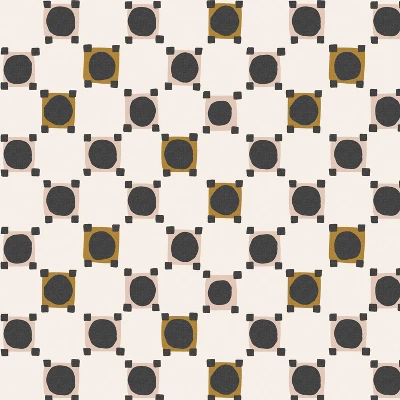 18" X 18" Outdoor Throw Pillow Claude Block Blush Mustard - Skyline Furniture - Image 3