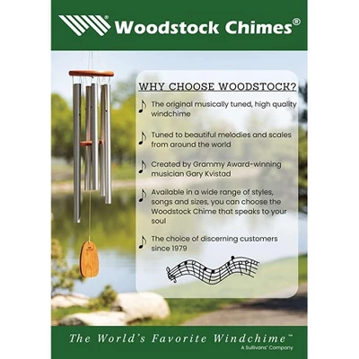 Woodstock Wind Chimes Signature Collection, Bells Of Paradise, 44'' Wind Chimes For Outdoor Patio Decor - Image 7