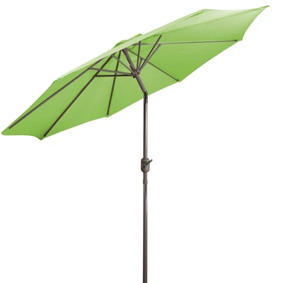 Northlight 9ft Outdoor Patio Market Umbrella With Hand Crank And Tilt, Lime Green - Image 5