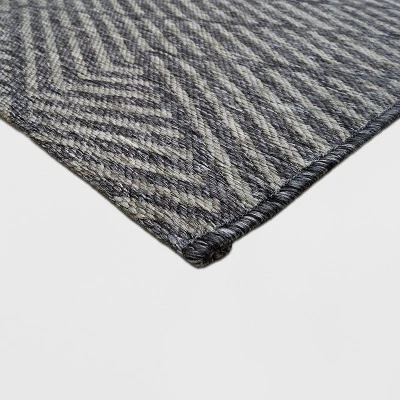 7' X 10' Seagull Stripe Outdoor Rug Gray - Project 62™