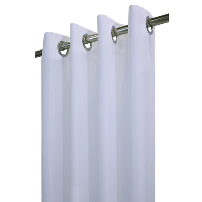 Commonwealth Seascapes Light Filtering Satiny Look And Feel Provide Privacy Grommet Outdoor Panel Pair White - Image 2