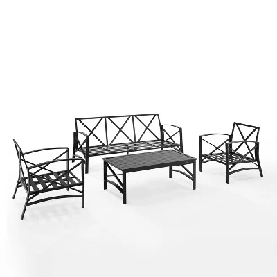 Kaplan 4pc Outdoor Sofa Set - Oatmeal - Crosley - Image 3