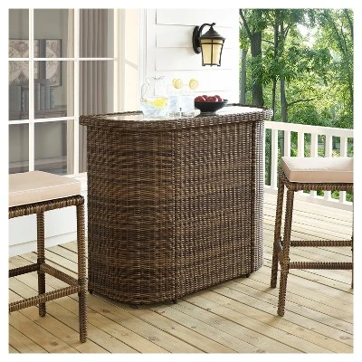 Bradenton Outdoor Wicker Bar - Crosley - Image 2
