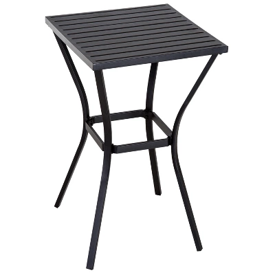 Outsunny 3PCS Patio Bar Set With Soft Cushion, Rattan Wicker Outdoor Furniture Set For Backyards, Lawn, Deck, Poolside - Image 4