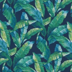 2pk Hanalei Lagoon Wrought Iron Outdoor Seat Cushions Blue - Pillow Perfect