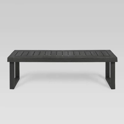 Nestor 3pc Acacia Wood Picnic Set - Dark Gray - Christopher Knight Home - Image 2